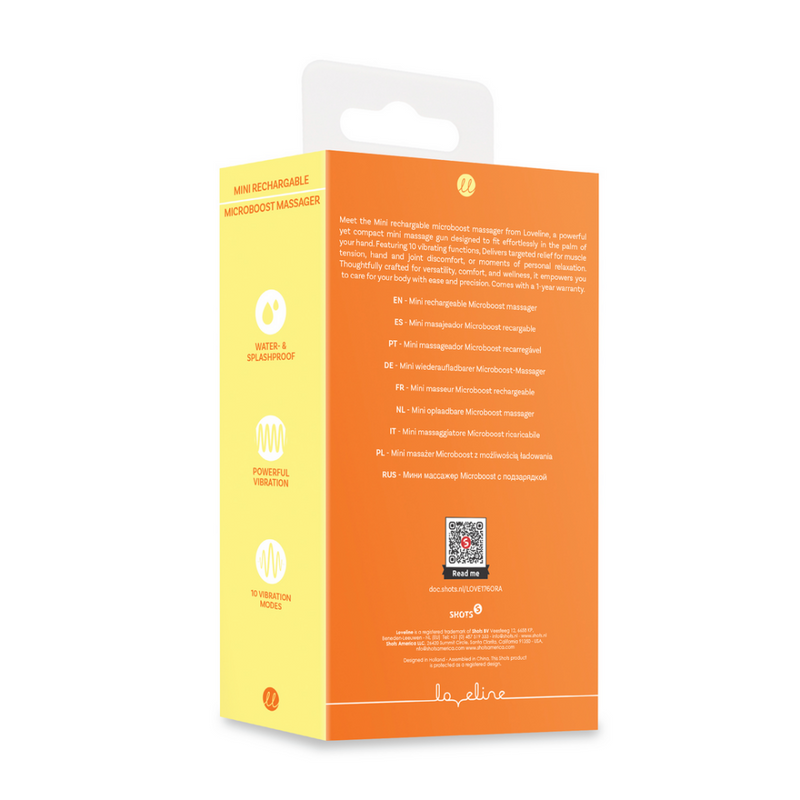 Mini masseur microboost rechargeable - Orange