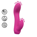 Mini Vibromasseur Courbé en Forme de Lapin - Rose