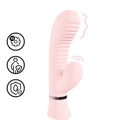 Mystique - Vibrateur Lapin Côtelé - Rose