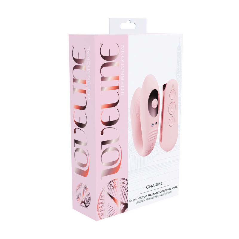 Charme - Vibreur à Double Moteur Télécommandé - Rose