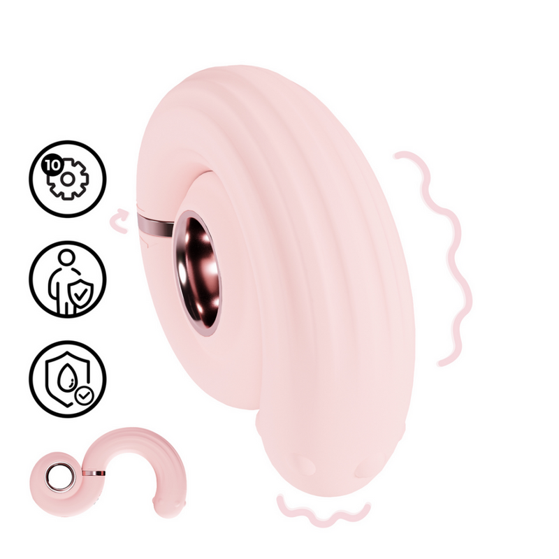Perles - Perles rotatives tourbillon - Rose
