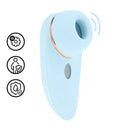 Aurie - Vibrateur AirTap avec deux embouts - Bleu