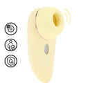 Aurie - Vibrateur AirTap avec deux embouts - Jaune