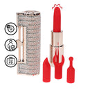 Angel - Vibromasseur à Lèvres avec 4 Accessoires - Rose