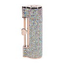 Diamond - Lipstick Vibrator with 4 Attachments - Iridescent