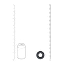 Cockring en silicone liquide - M - Noir