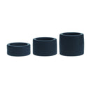 Ensemble de 3 sangles en silicone liquide - S/M/L - Noir