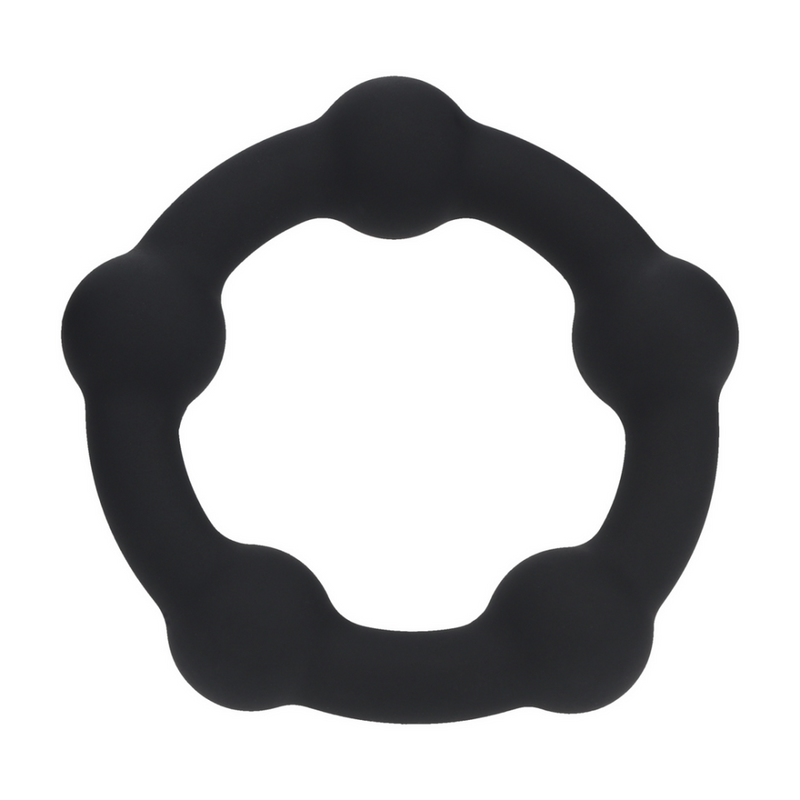 Cockring en silicone perlé - S - 30mm - Noir