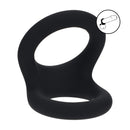 Double O Cockring en Silicone - M - Noir