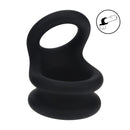 Cockring en silicone double large - M - Noir