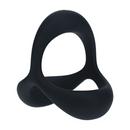 Tri O Ergo Cockring en silicone - Noir