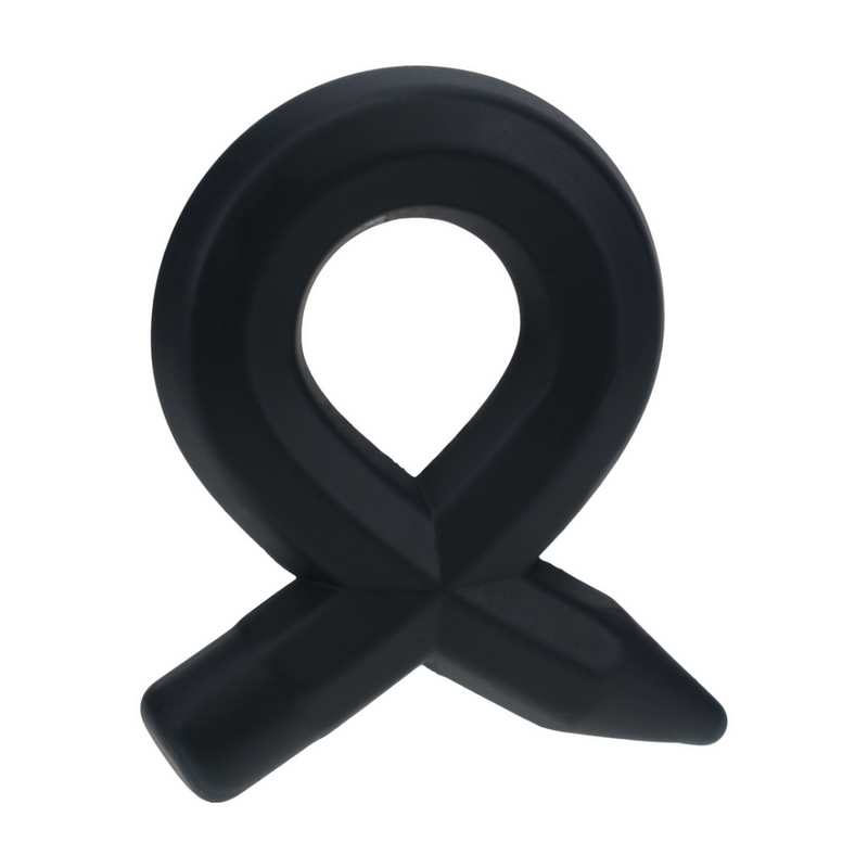 Cockring en silicone liquide Pencil - Noir
