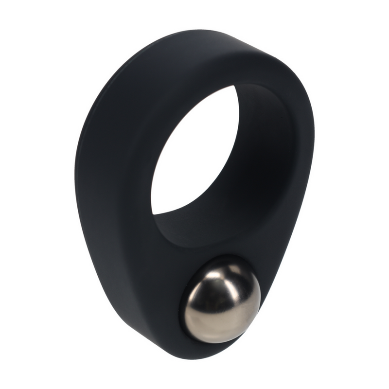 Anneau pénien en silicone liquide à poids unique - Noir