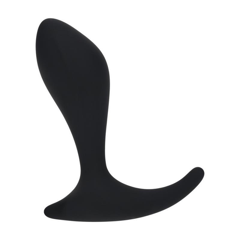 Masseur de Prostate en Silicone à Ondulation Unique - Noir