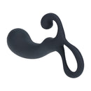 Ampoule avec boucle masseur prostatique en silicone - M - Noir
