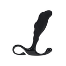Masseur de Prostate en Silicone Pro - S - Noir avec Boucle Rigide Ondulée