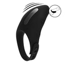 Cockring en silicone vibrant réglable - Noir