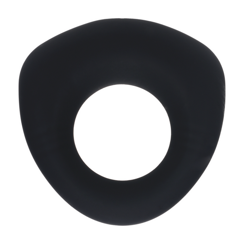 Cockring vibrant en silicone liquide scellé - Noir