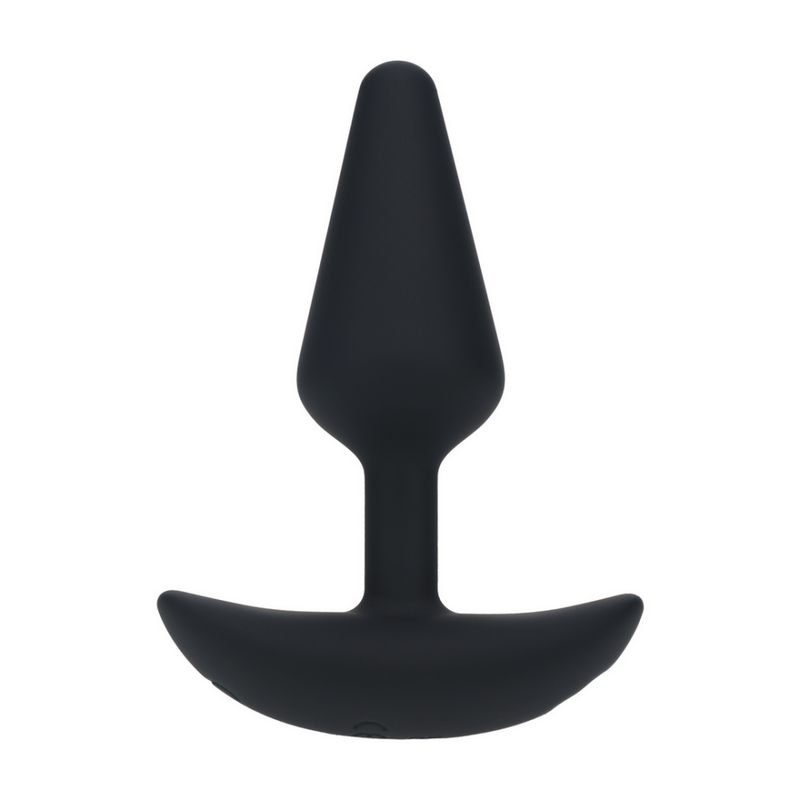 Plug anal vibrant en silicone classique - S - Noir