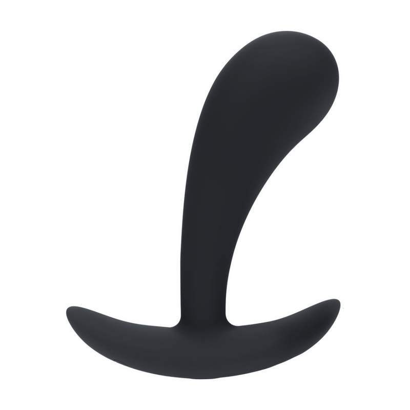 Stimulateur prostatique en silicone vibrant - M - Noir