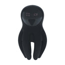 Stimulateur de tête en silicone vibrant numérique avec tentacules - Noir