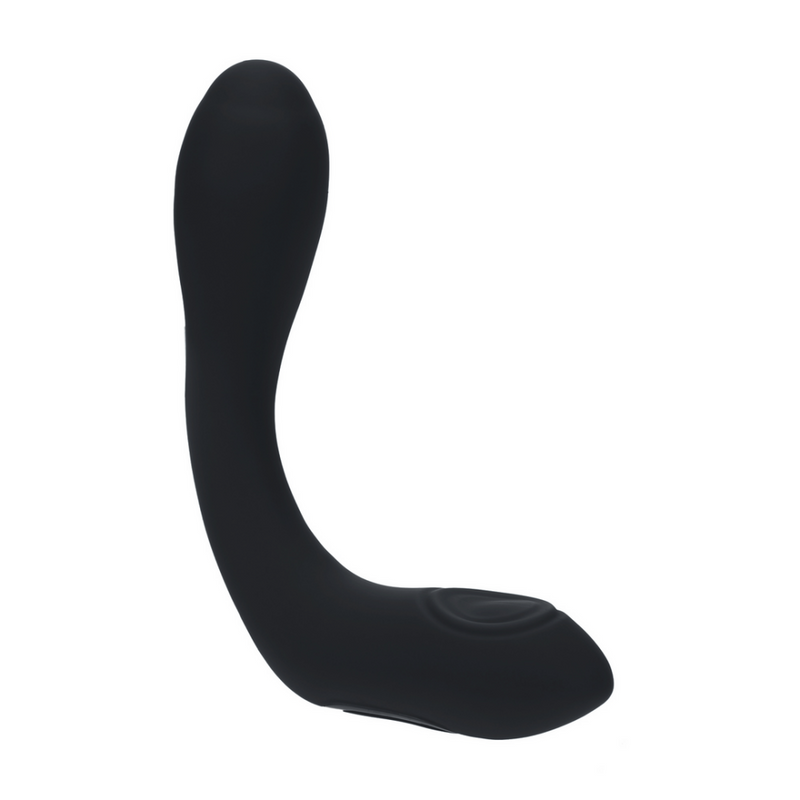 Stimulateur prostatique en silicone vibrant, chauffant et flexible - Noir