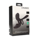 Cockring en silicone vibrant à triple moteur - Noir