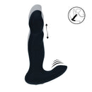 Masseur prostatique en silicone vibrant et à propulsion - Noir