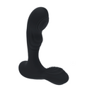Masseur prostatique en silicone vibrant et tapant avec stimulateur de boule - Noir