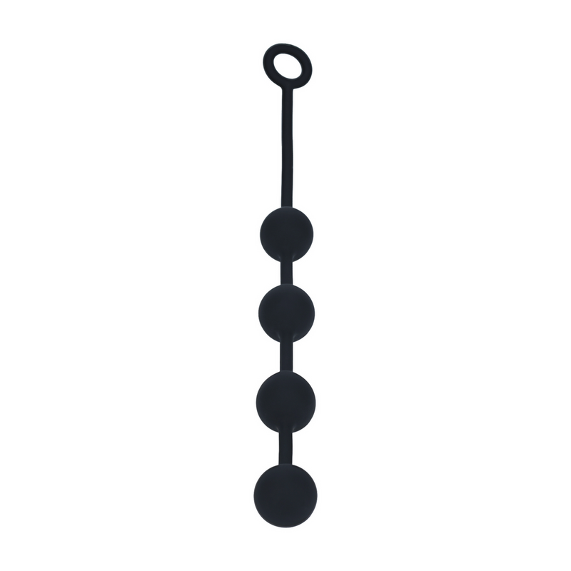 Balles Anales en Silicone Rondes - L - 40mm - Noir