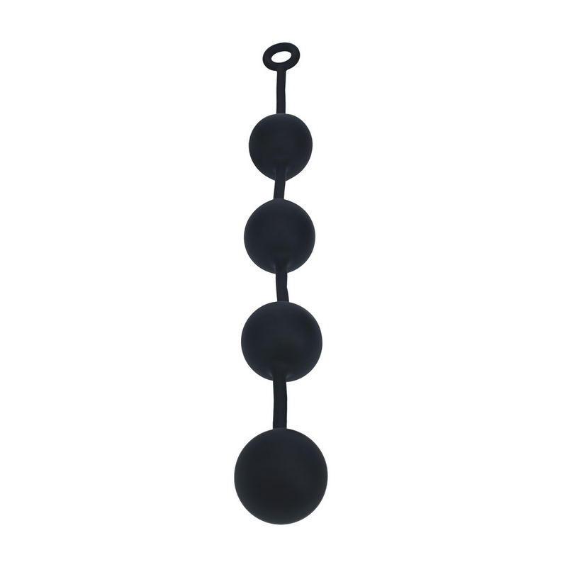 Balles Anales Rondes en Silicone - XXL - 60mm - Noir