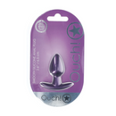 Plug anal en silicone lisse - Petit - 2,6 / 6,5 cm - Violet métallique
