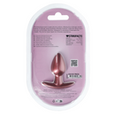 Plug anal en silicone lisse - Petit - 2,6 / 6,5 cm - Rose Gold