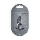Plug anal en silicone lisse - Moyen - 3,1 / 7,9 cm - Gunmetal