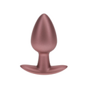 Plug anal en silicone lisse - Moyen - 3,1 / 7,9 cm - Rose Gold