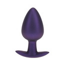 Plug anal en silicone lisse - Grand - 3,5 / 8,9 cm - Violet métallique