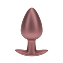 Plug Anal en Silicone Lisse - Grand - 3,5 / 8,9 cm - Rose Gold