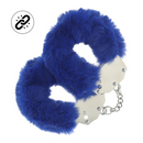 Menottes dures en peluche - Marine