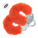 Menottes dures en fourrure - Orange