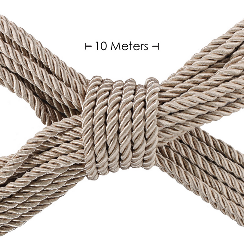 Corde de bondage en polyester - 10 m - Or