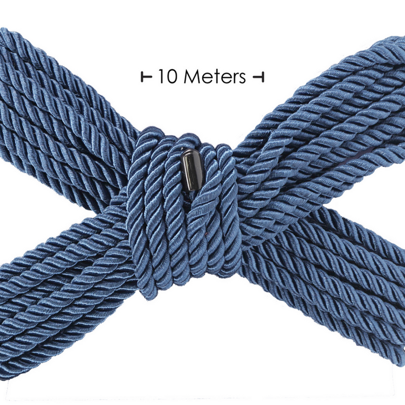 Corde de bondage en polyester - 10 m - Bleu marine