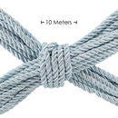 Corde de bondage en polyester - 10 m - Bleu poudre