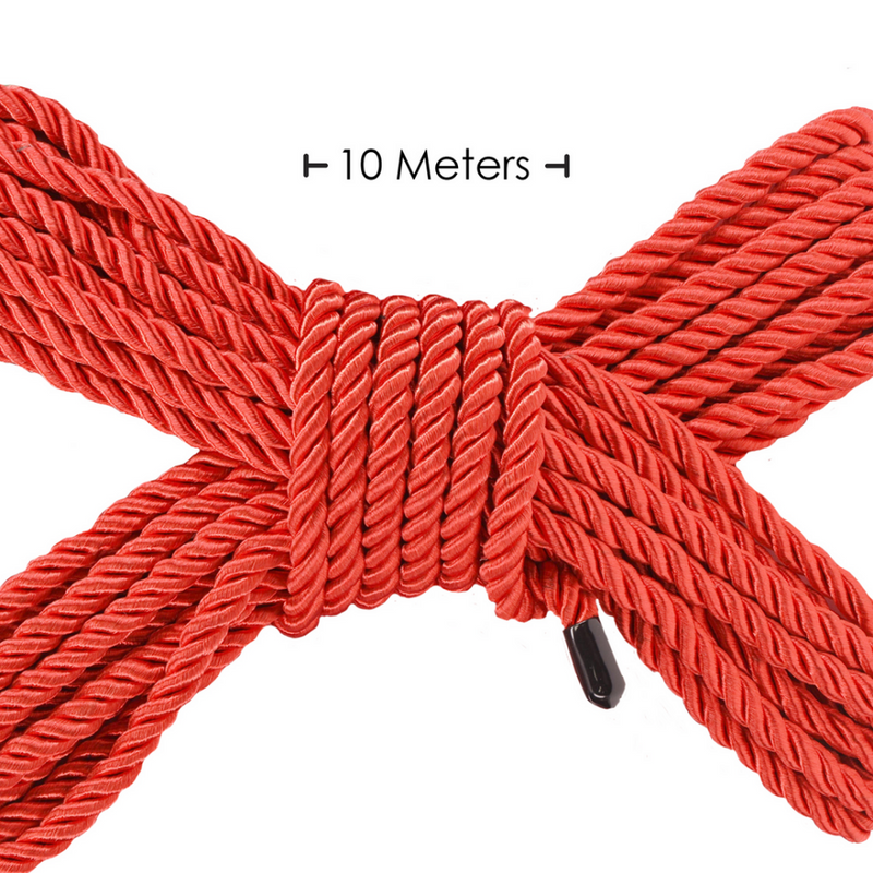 Corde de bondage en polyester - 10 m / 32,8 ft - Rouge