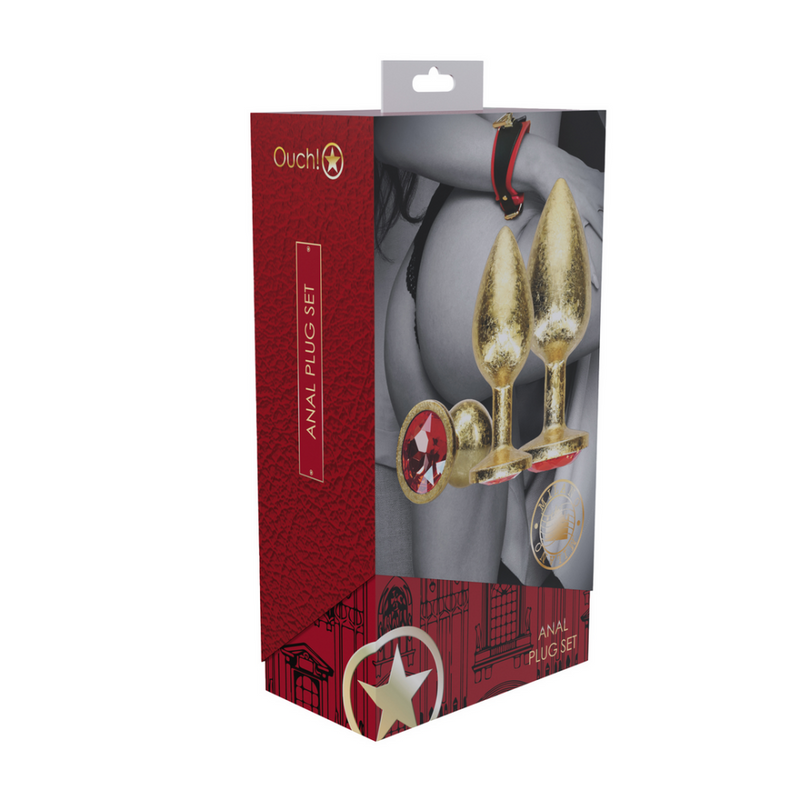 Milan Collection - Ensemble de plugs anaux en métal - Or