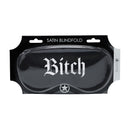 Bitch - Masque en satin imprimé - Noir