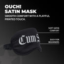 Masque en Satin Imprimé - Noir