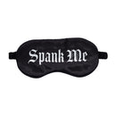 Spank Me - Masque en satin imprimé - Noir