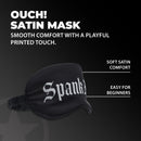 Spank Me - Masque en satin imprimé - Noir