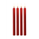 Bougies de Teasing - 4 Pièces - Grande - Rouge