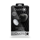 Plug anal en forme de gemme - Grand - Gunmetal/Diamond